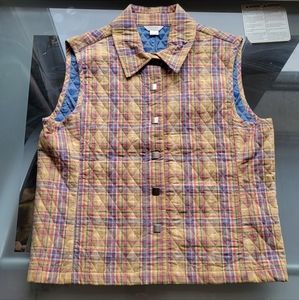 Christopher & Banks Ladies Quilted Plaid Vest - Size (M) - Excellent Condition